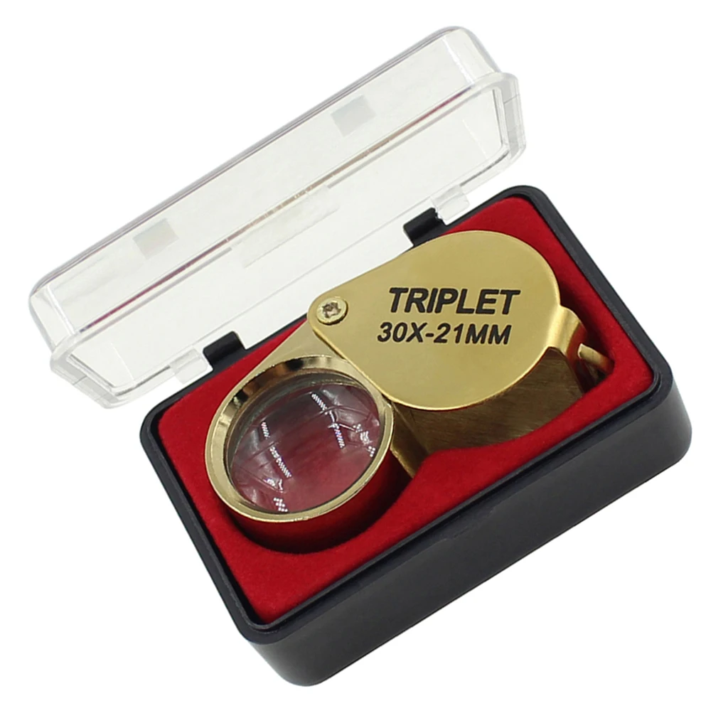 30X 21mm Jewelers Eye Loupe Magnifier Magnifying Glass Jeweler Tool for Watch Making Inspecting Jewelry