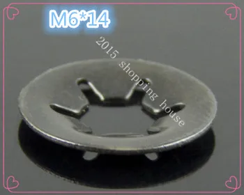 

Hardware accessories steel ring bearing clip plum blossom hole baffle plus hard shaft clamp ring gasket M6*14