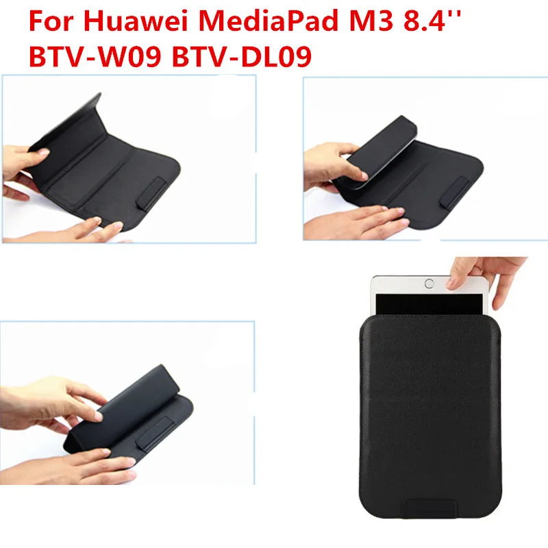 

SD Universal tablet bag Sleeve stand case For Huawei MediaPad M3 8.4 inch BTV-W09 BTV-DL09  Luxury PU Leather Protective Cover