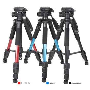

Pro Aluminium Tripod Camera Stand with 3-way Pan Head for Digital Dslr Professional Tripod Portable pesca monopod tripode tripe
