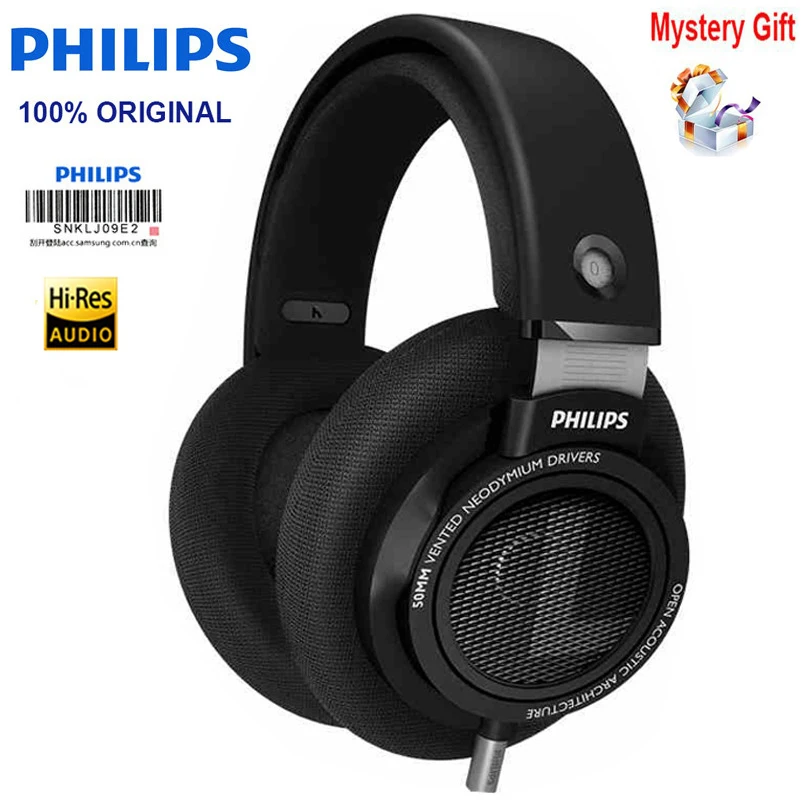 Оригинальные Наушники Philips SHP9500, 3,5 мм, проводная гарнитура длиной 3 метра для Galaxy S8/s9, huawei, Xiaomi, MP3