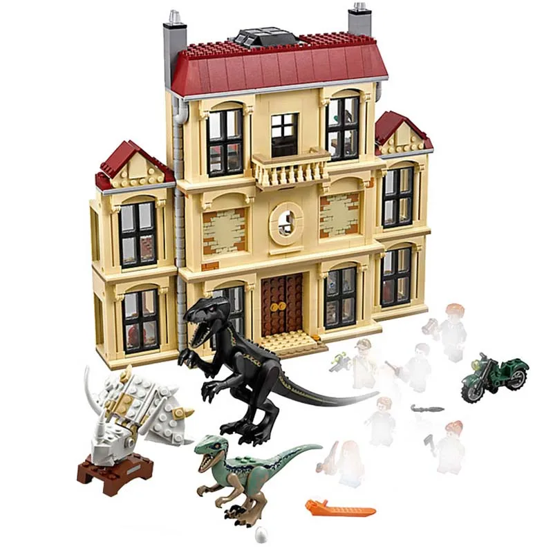 legoing Jurassic World Indoraptor Rampage at Lockwood Estate Building Block Brick Birthday Toy For Children Compatible 75930 