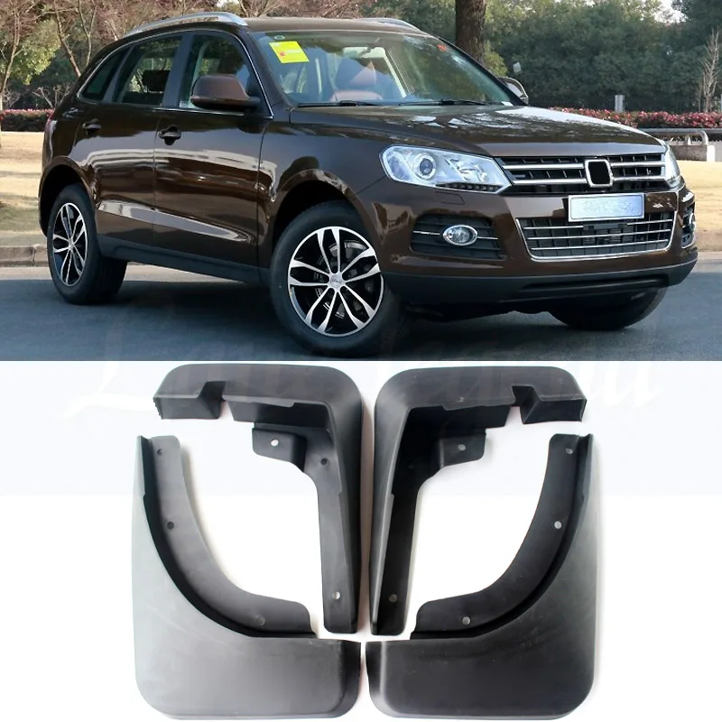 

Free shipping 4pcs/lot car sticker Accessories Mudguards MUD FLAP FLAPS SPLASH GUARDS fender for 2013-2018 2015 2016 Zotye T600