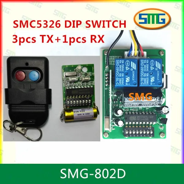 Singapore malaysia 5326 330mhz dip switch auto gate remote control and receiver FREE SHIPPING Singapore malaysia 5326 330mhz dip switch auto gate remote control and receiver FREE SHIPPING