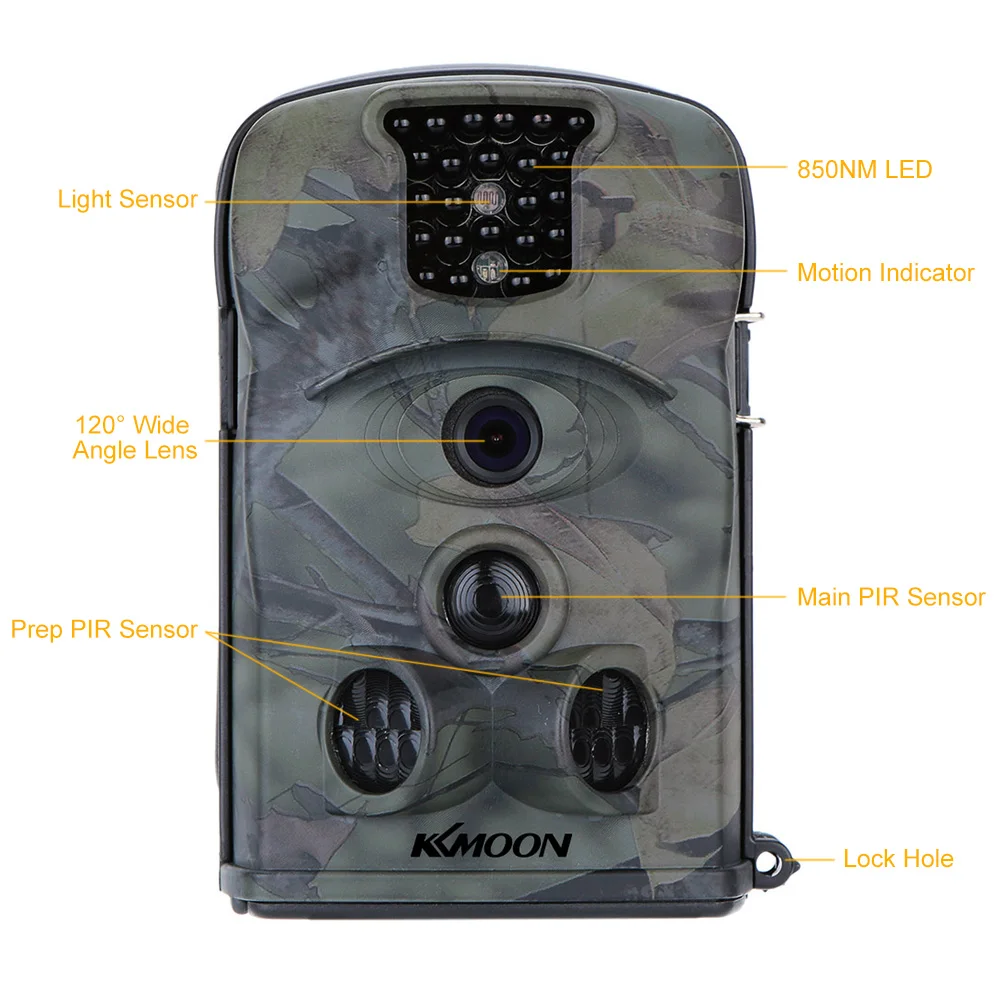 KKMOON 12MP 720P HD 850nm IR IP54 Security Scouting Hunting font b Trail b font font