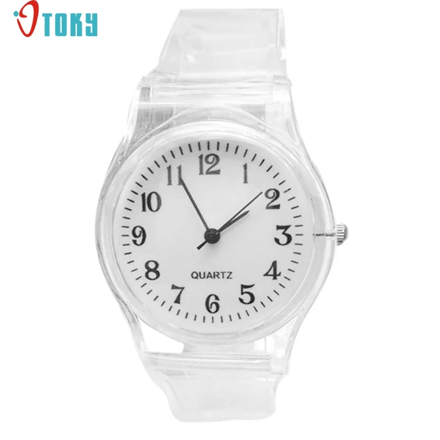 

OTOKY Newly Design Women Girls Simple Silicone Gel Sports Quartz Wrist Watch White 170104 Drop Shipping