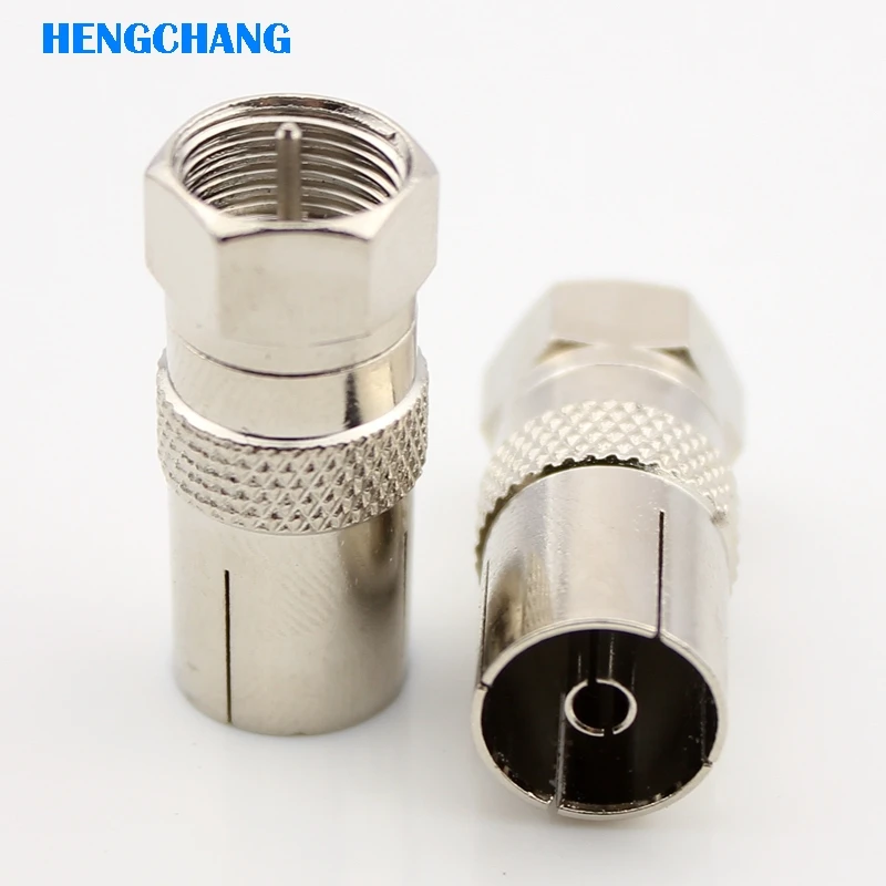 

Pure cupper F type to CATV RF connector F Male to CATV Female RF coaxial connector 10pcs/lot