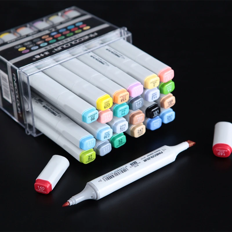 

Finecolor Large Capacity Manga Sketch Art Marker for Animation Design Twin Markers Alcohol Based Ink With the Box
