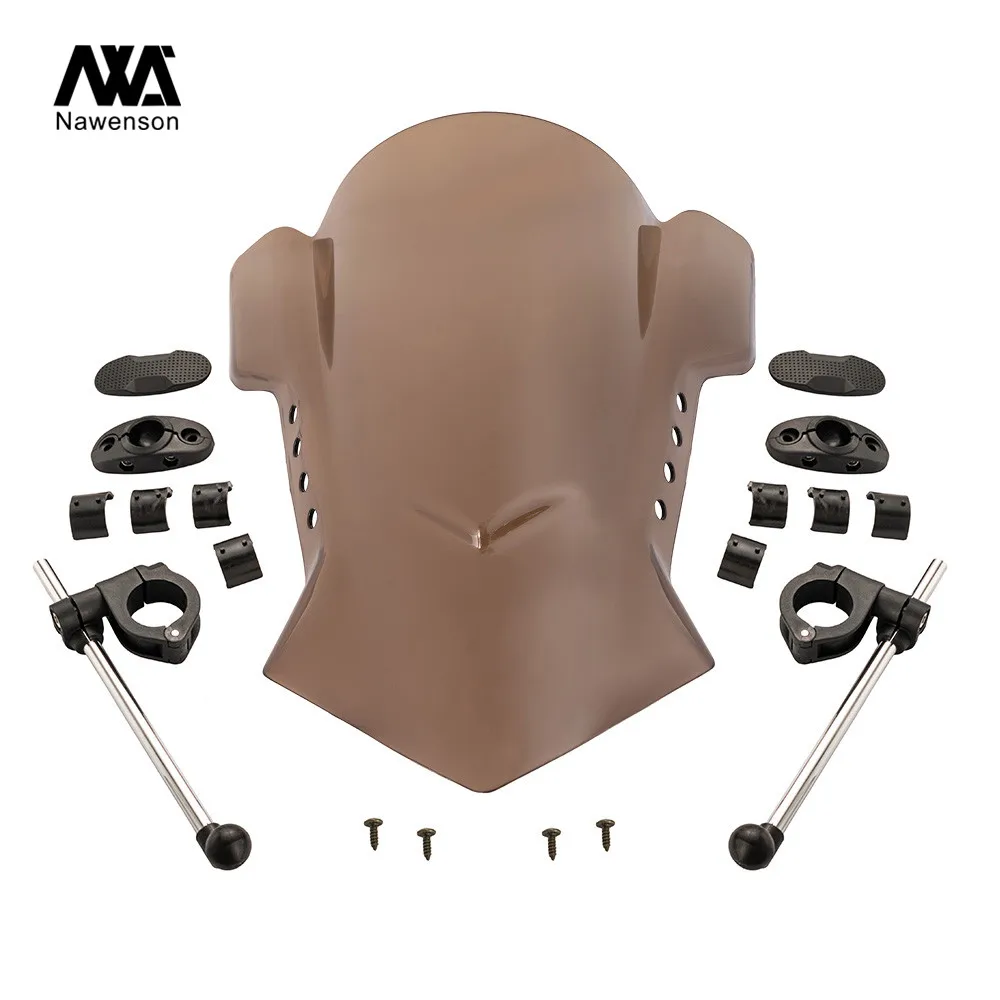 Universal ABS Plastic Motorcycle Wind Deflector Adjustable Windscreen