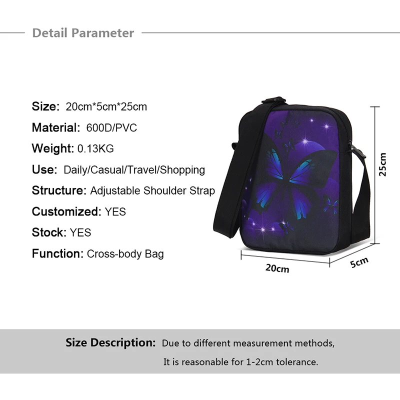 Pequeno mensageiro sacos para meninos meninas dos