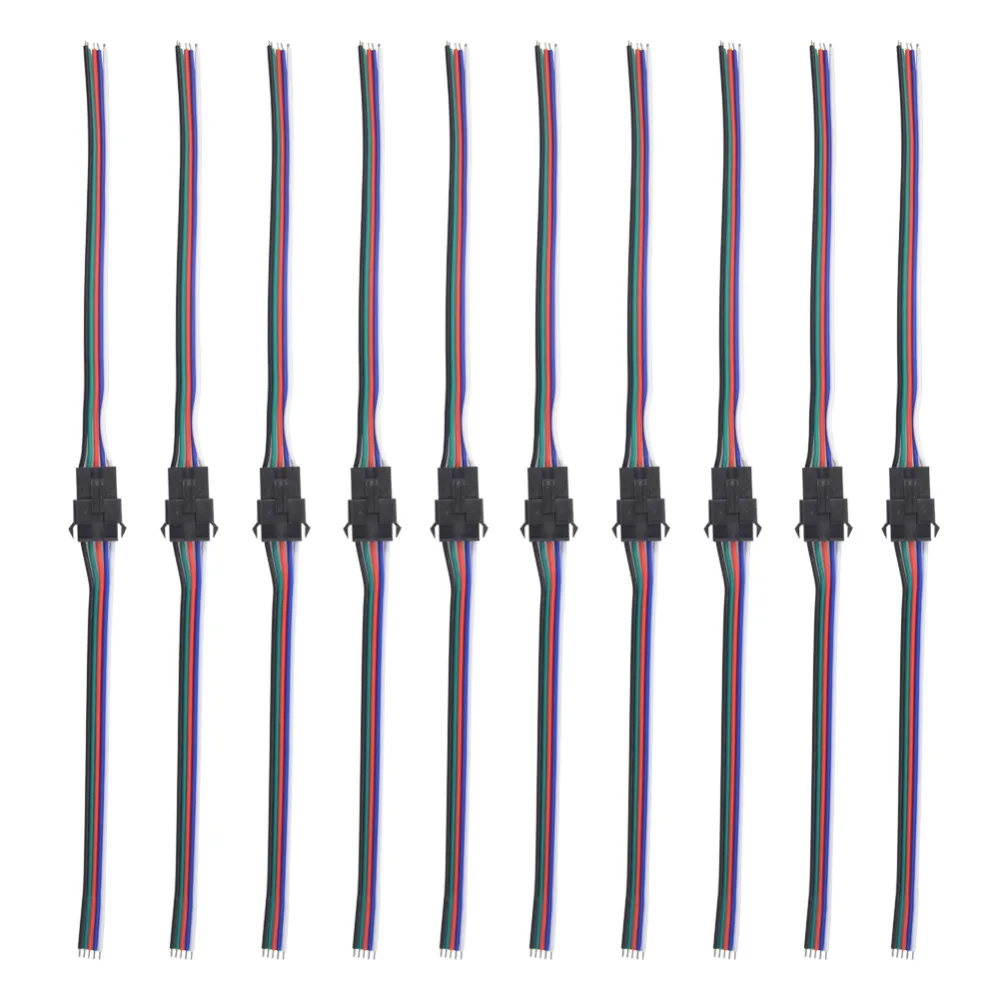 5 пар 100 5pin jst RGBW LED разъем мужской/женский SM провод кабель косичка для rgbw