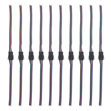 5pairs -100pairs 5pin jst RGBW LED Connector Male/female SM Wire cable pigtail for rgbw led strip light Lamp Driver 15cm cable
