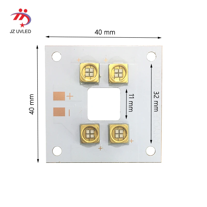 40W UV Module for 3D photosensitive resin printer gel curing lights Ultraviolet light ink the cure 365nm 405nm lamp beads | Освещение