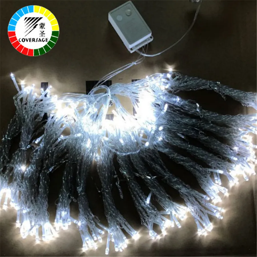 Coversage 3X1M 3x3M Christmas Garlands LED String Christmas Net Lights Fairy Xmas Party Garden Wedding Decoration Curtain Lights Coversage 3X1M 3x3M Christmas Garlands LED String Christmas Net Lights Fairy Xmas Party Garden Wedding Decoration Curtain Lights