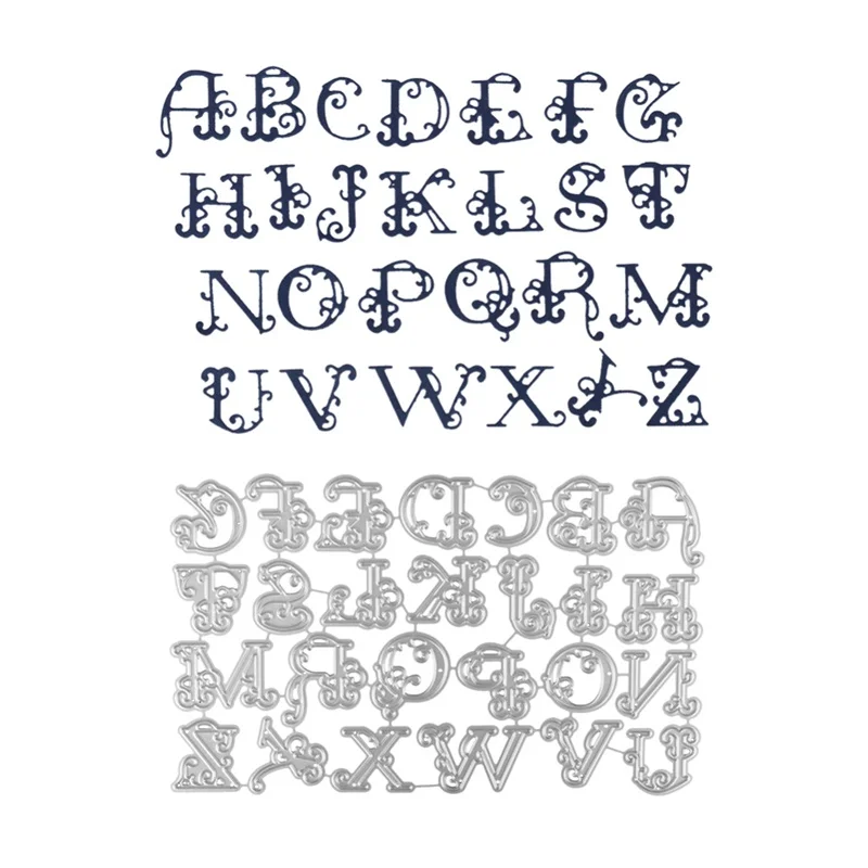 

Letter Metal Cutting Dies New 2018 Alphabet Embossing Stencil For DIY Scrapbooking Decor Craft clear stamps with dies fustelle