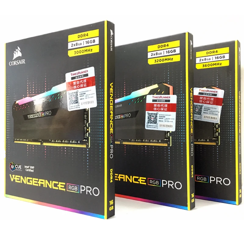 Модуль оперативной памяти CORSAIR для настольного ПК 16 ГБ 2x8 двухканальный DDR4 RGB PRO PC4