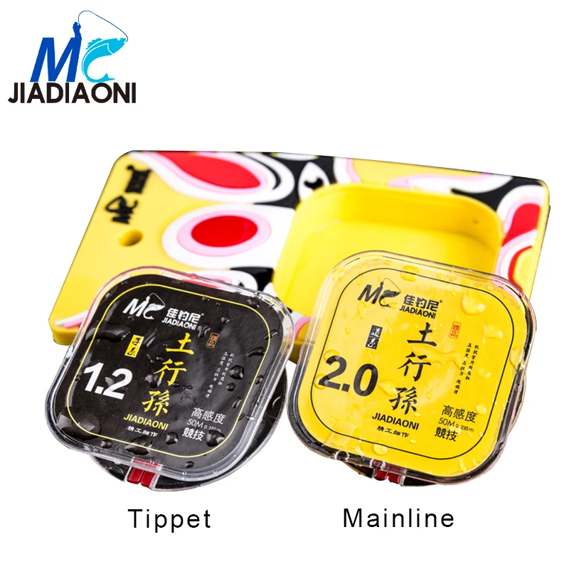 JIADIAONI 50M 0.074-0.342mm Nylon Fluorocarbon Transparent Braided Fishing LineCarp Fishing Equipment Tackle for Fishing