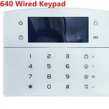 12 В DC Проводная клавиатура для FC-7640 TCP/IP GSM GPRS Сигнализация промышленная сигнализация с проводной зоны