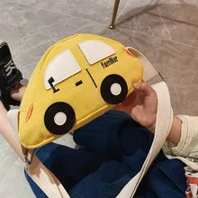 3D Детский мини-кошелек для монет с принтом, модная детская сумка в форме автомобиля, сумки на плечо, кошельки, пакеты