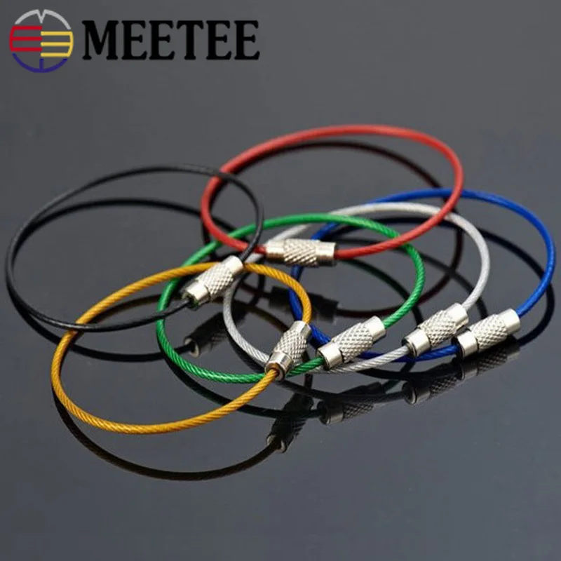 Meetee 20/50 шт. 15 см цвет нержавеющая сталь o-образное кольцо Пряжка для ключей брелок