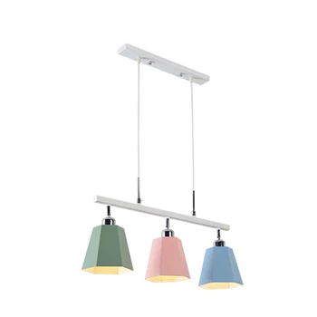 

Modern simple Macaron pendant lights 3/4 lamps colorful restaurant droplight living room bedroom decoration Lighting fixture