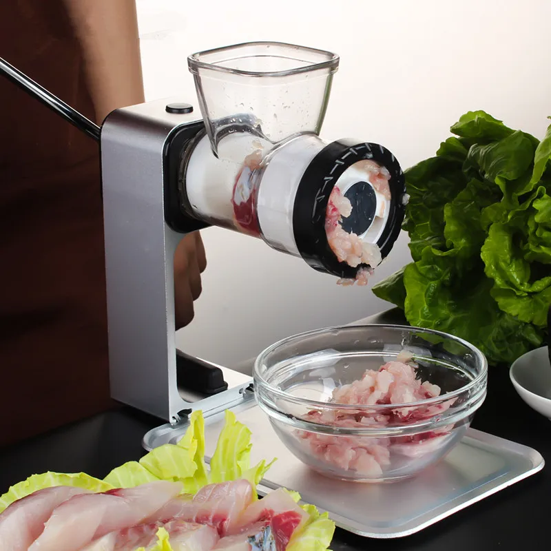 Ручная мясорубка WOWCC измельчитель свинины говядины колбасница с красной