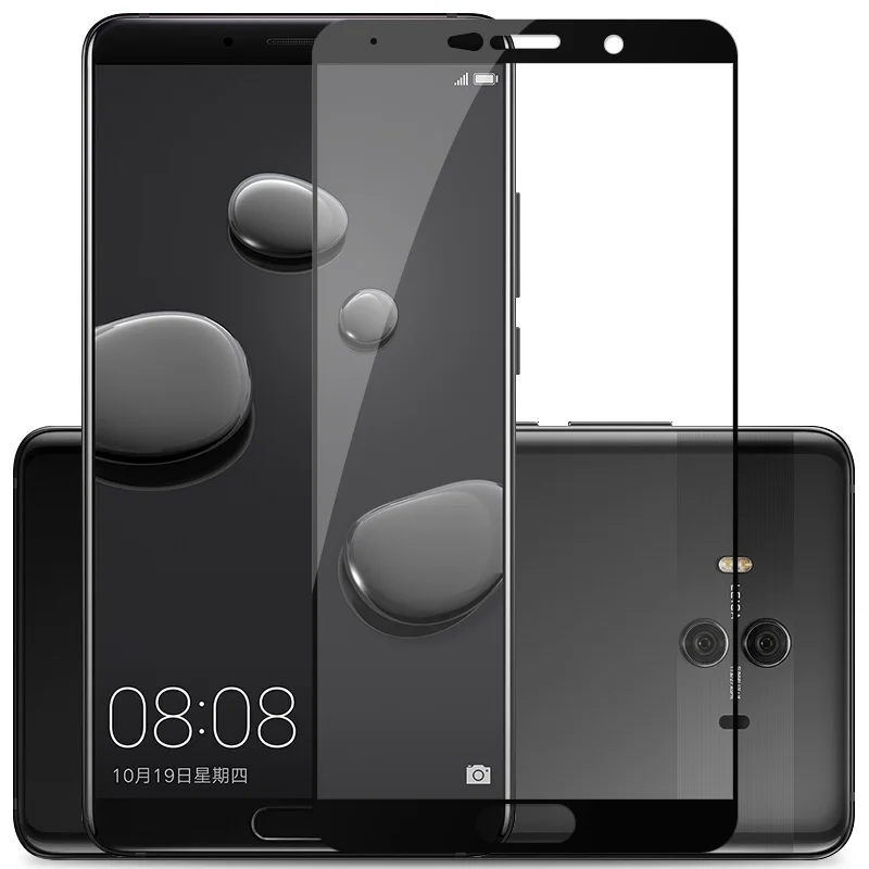 Для huawei mate 10, защита экрана,, Mocolo, полное покрытие, 9 H, закаленное стекло, пленка для huawei mate 10 Pro, защита экрана - Цвет: Black