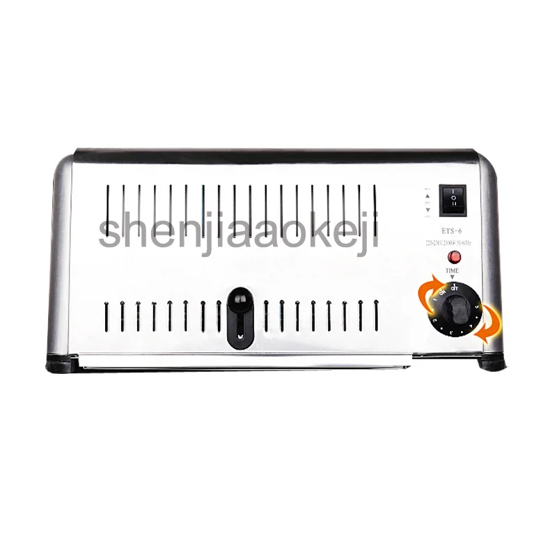 Тостер из нержавеющей стали 6 ломтиков 220 240 В 1800 Вт 1 шт.|electric toaster|machine machinemachine d |