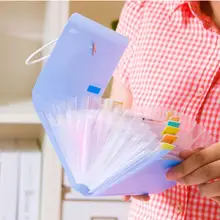 VODOOL, ПВХ материал, папка для документов, Сумка для документов, полупрозрачный, маленький, расширяющийся кошелек, папки для купюр, школьные, офисные, канцелярские принадлежности