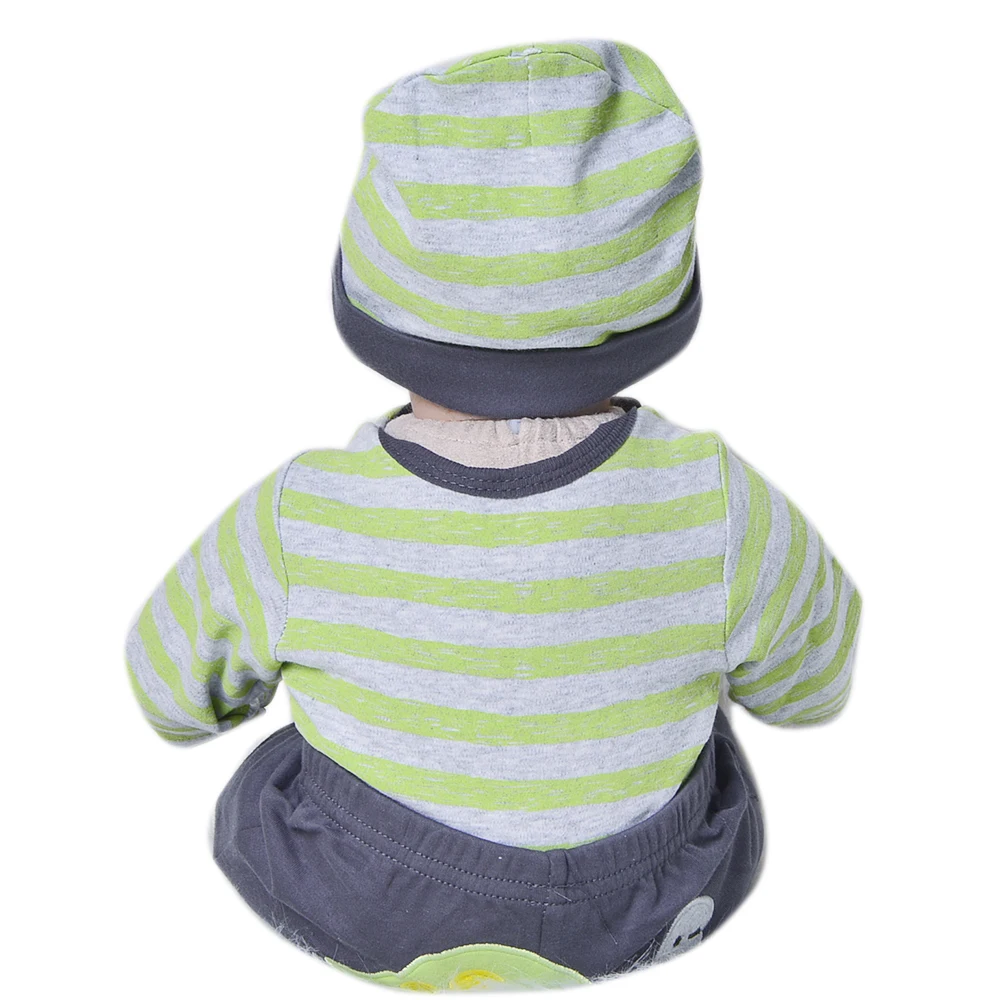 Реалистичные 22 дюймов Reborn Baby Doll ткани тела Новорожденные куклы детские кубики