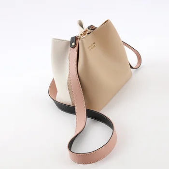 

2018 Pu Leather Lady Bucket Bags 2018 New Chains Shoulder Handbags Women's Vintage Messenger Bags Top Quality Totes sac a main