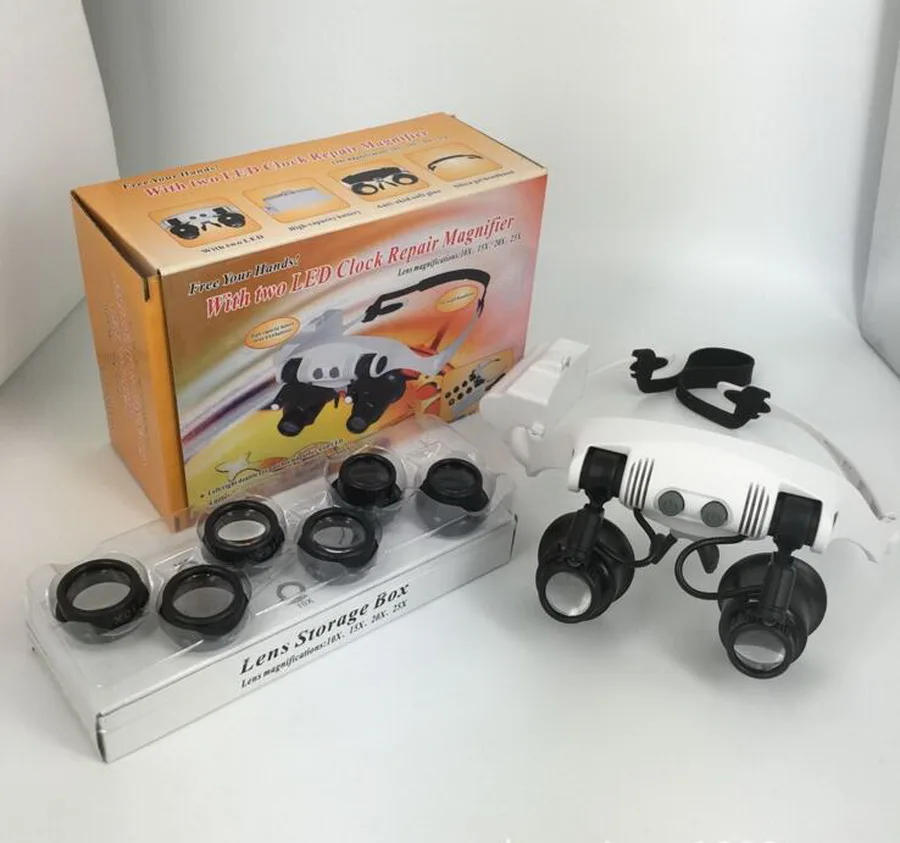 by-dhl-20pcs-10X-15X-20X-25X-LED-Magnifier-Double-Eye-Glasses-Loupe-Lens-Jeweler-Watch (2)