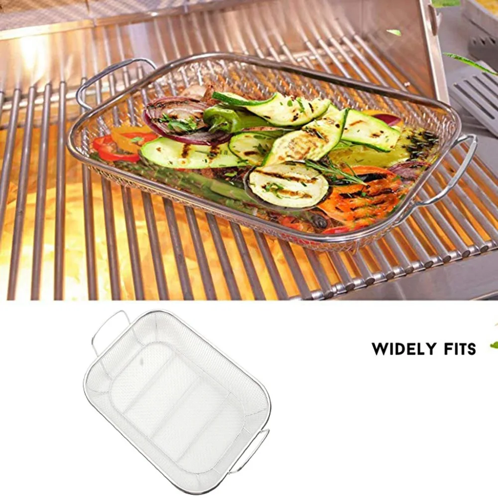 Barbecue Meshes Camping Grill Rack BBQ Clip Folder Grill Roast Folder Basket Tool Meat Fish