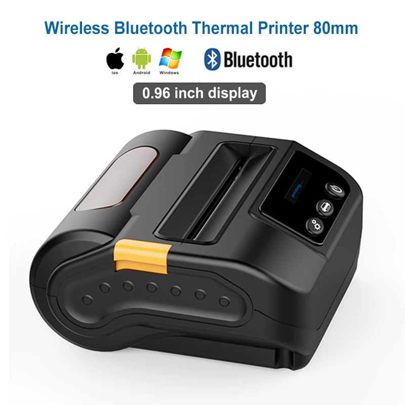 80 мм Bluetooth термопринтер портативный беспроводной чековый станок Windows Android IOS POS