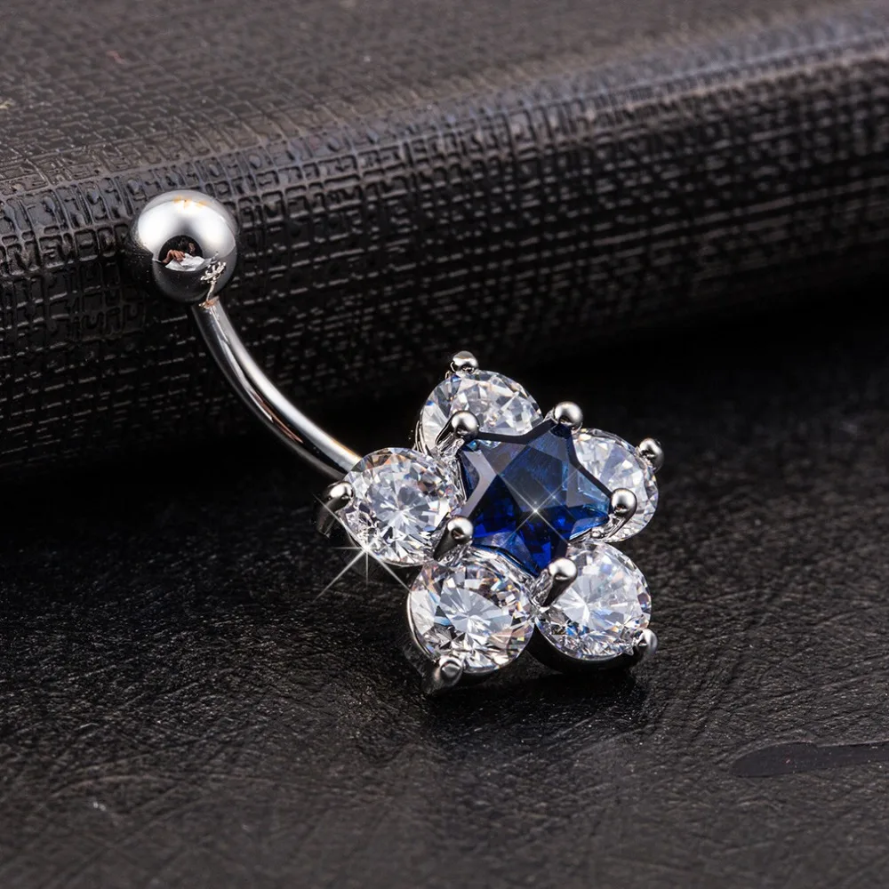 Hot sale Luxury Surgical Steel Body Jewelry Belly Button Piercing Navel