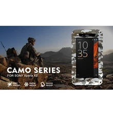 LOVEMEI камуфляжная серия металлический чехол для Sony Xperia XZ чехол алюминиевый армейский Броня камуфляж полная Защита Защитный чехол для телефона