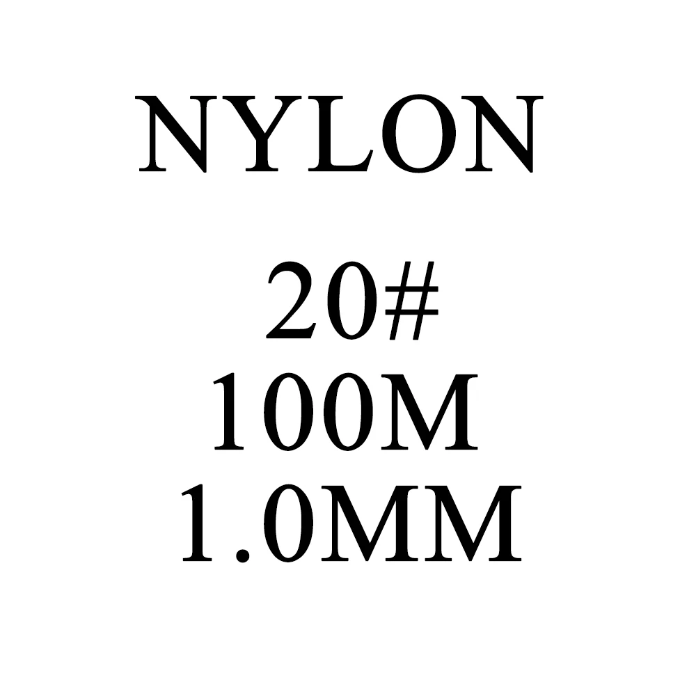 DASNAKI нейлоновая рыболовная леска 0,6 мм/0,7 мм/0,8 мм/0,9 мм/1,0 мм 100 м нейлоновой лески толстые сильная мощность приманка линий - Цвет: 20-1.0mm