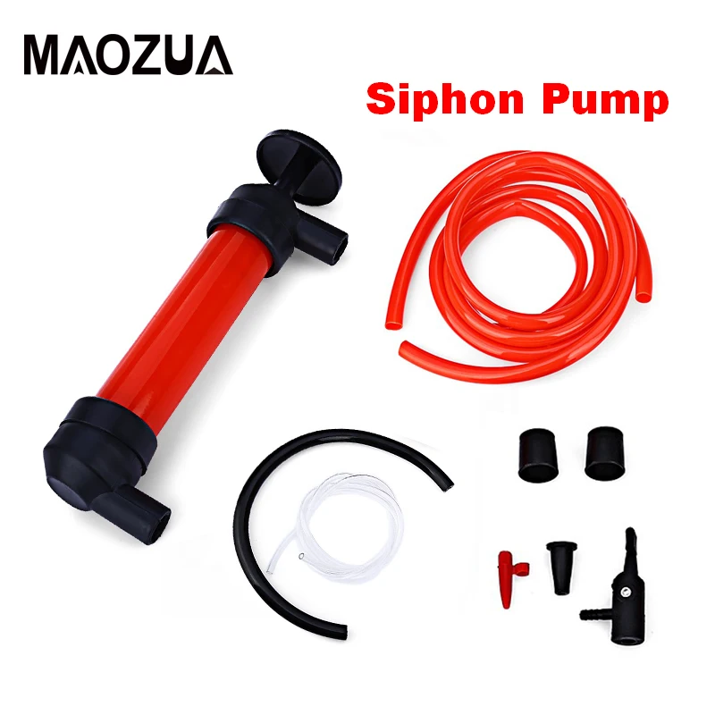 Portable Manual Oil Pump Hand Siphon Tube Sucker Transfer