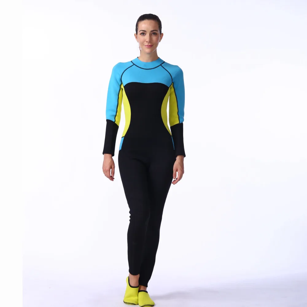 

LIFURIOUS Wetsuits women Swim Surfing Diving Sportswear Accessories Breathable Soft Polyester full body female wetsuit to Sports