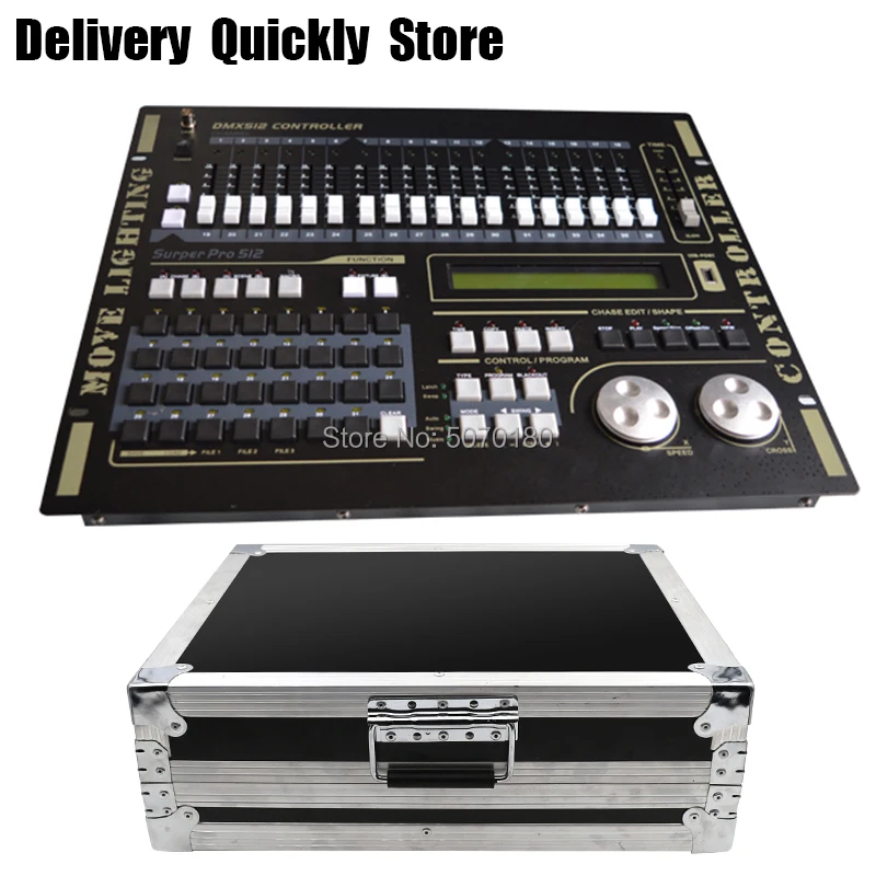 

Powerful Build-in Program Super Pro 512 Master Controller with flycase stage light console good use for led par beam moving head