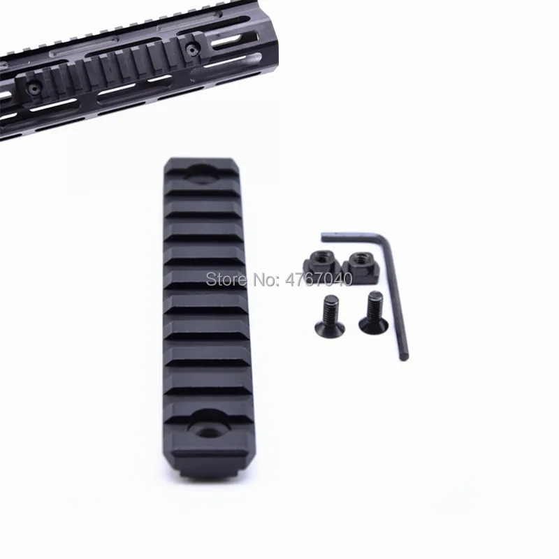 Высокое качество 3 5 9 11 13 слотов MLOK m-lok рельсовая база Handguard раздел ar15 M4 Handguard Алюминиевый Picatinny Weaver для охоты