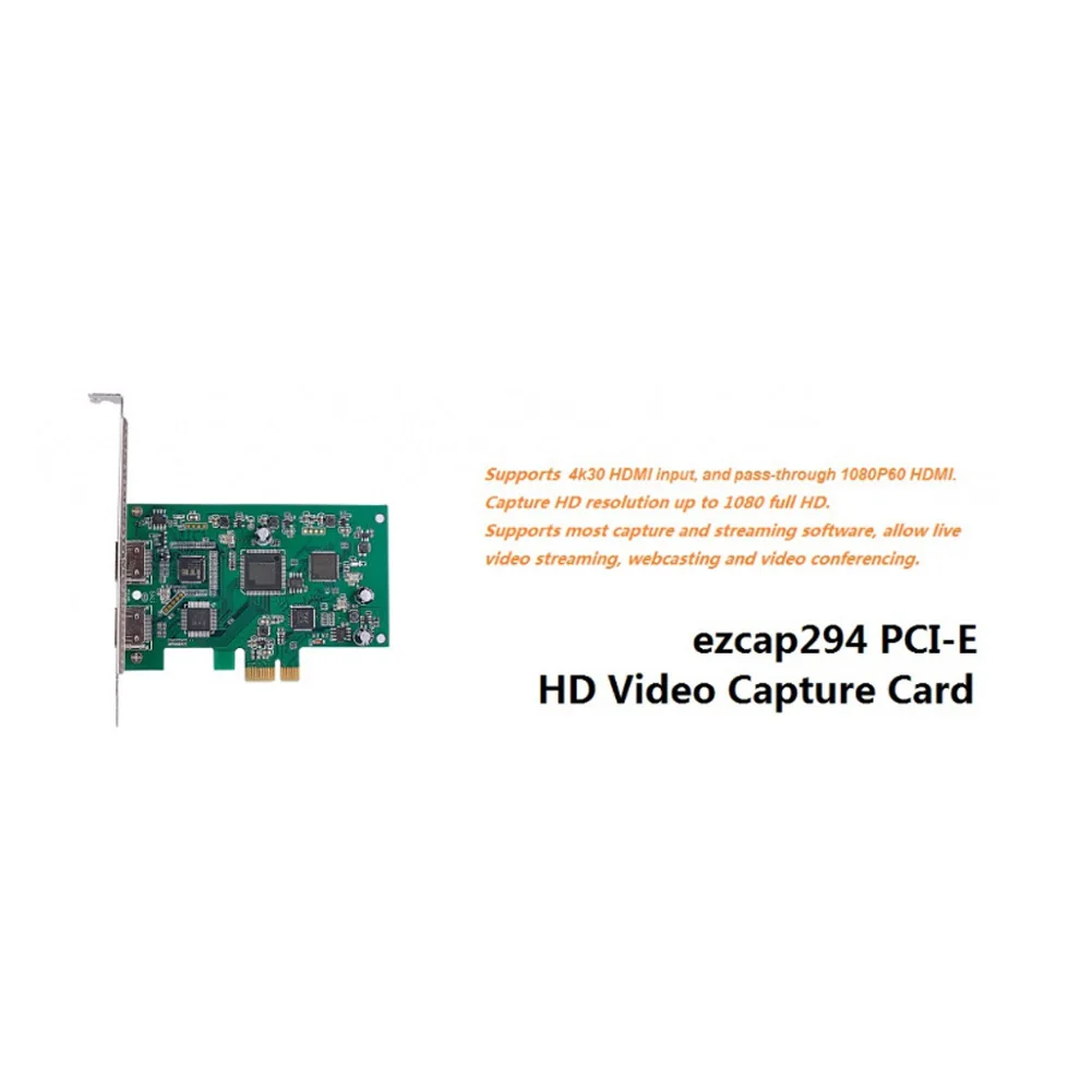 

PCIE Video Capture Card HDMI 4K 30P Input HD Video Recorder HDMI Out for Windows Linux LCC77