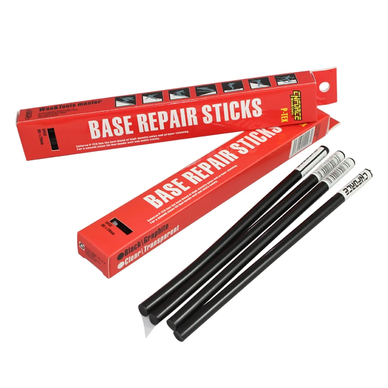 Günstig Neue Cnforce Ski Snowboard noridc xc Ptex Tropf Kerze Schwarz basis Reparatur aufkleber PTEX 5 stücke pro box