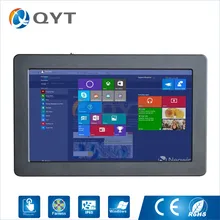 Fanless 12 inch touch PC Windows 7/8/10 inter j1900 2.0GHz 2*RS232 1*RJ45 4*USB industrial PC Rugged computer HDMI+VGA