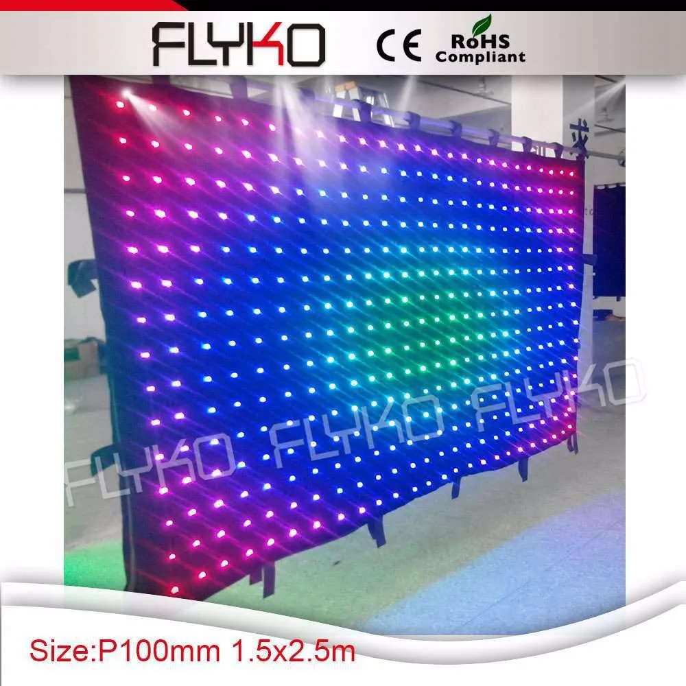 p10 led video curtain 21