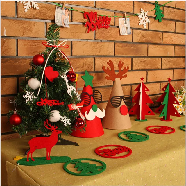 Merry Christmas Decorations Suits Banner Flag Xmas Tree Party Decor