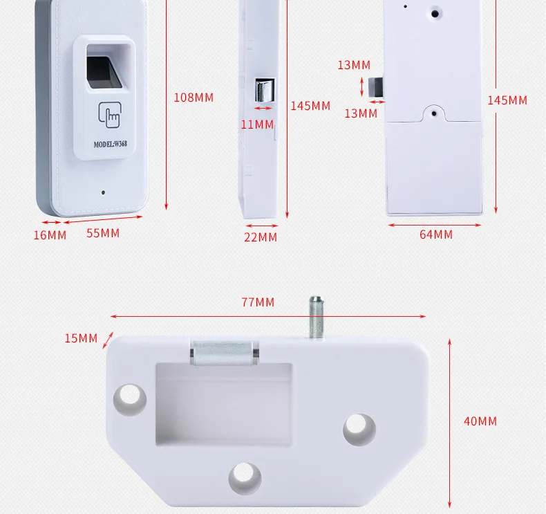 Блокировка ящика отпечатков пальцев электронный замок для шкафа, костюм для прикроватных шкафов шкафчики для сауны шкафы книжные шкафы для документов и т. д