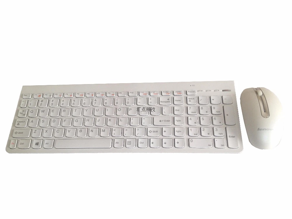 Conjunto de teclado y ratón inalámbrico para ordenador portátil Lenovo SK 8861, silencioso, color blanco fino, todo en uno|Juegos de teclado y ratón| - AliExpress
