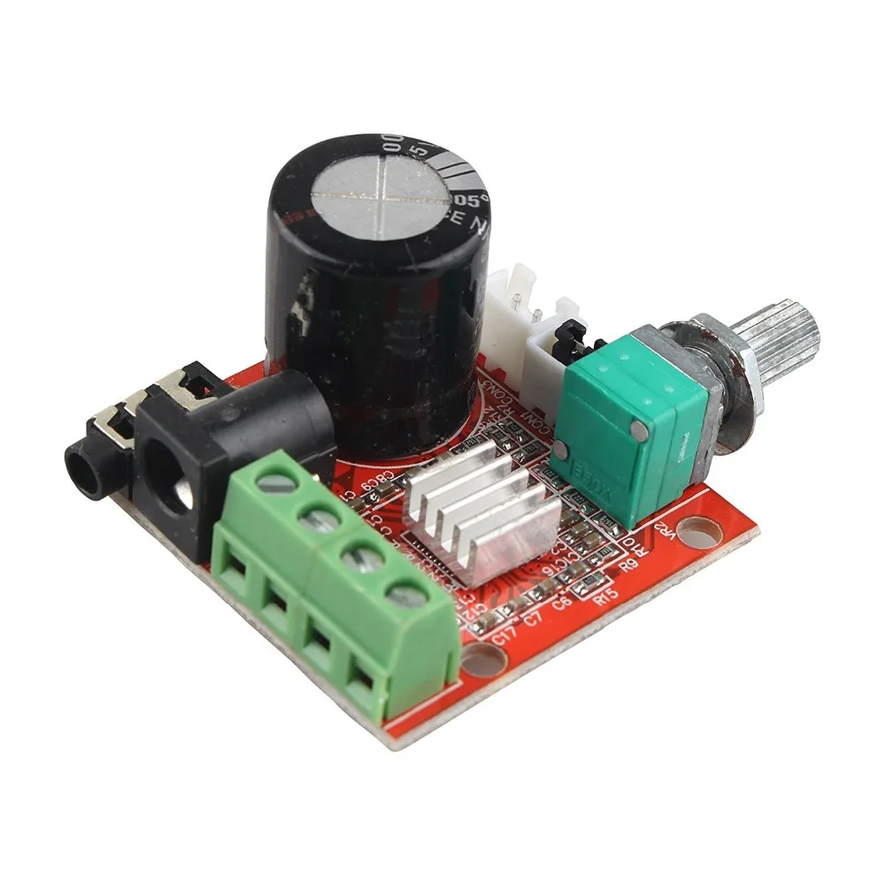 ShenzhenMaker 12В мини Hi Fi PAM8610 аудио стерео усилитель плата 2X10W двухканальный D Класс