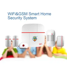 1set Vcare Multi function WIFI GSM Dual Smart Home Alarm System with Motion Door Window